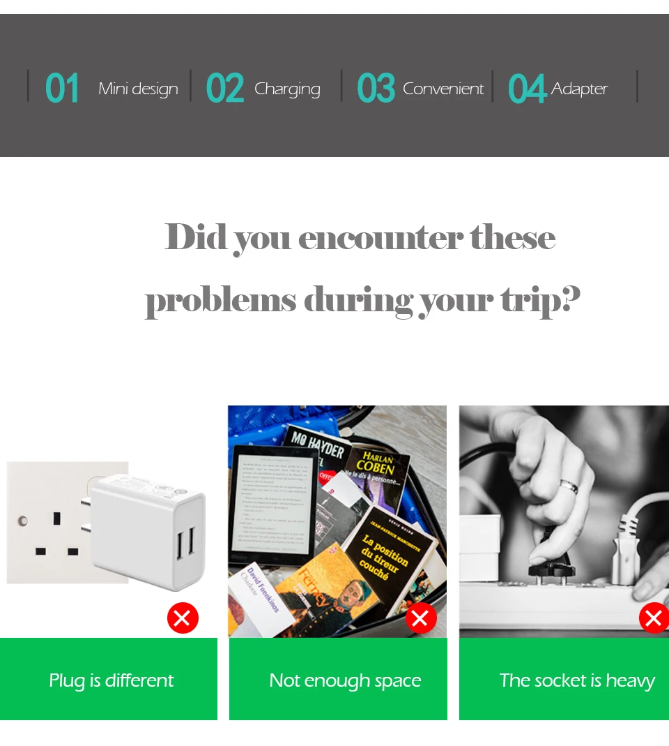 1PC Universal EU US AU TO UK Conversion Plug 2 Pin Socket EU to England Travel Charger Adapter For Electronic Charging (2)