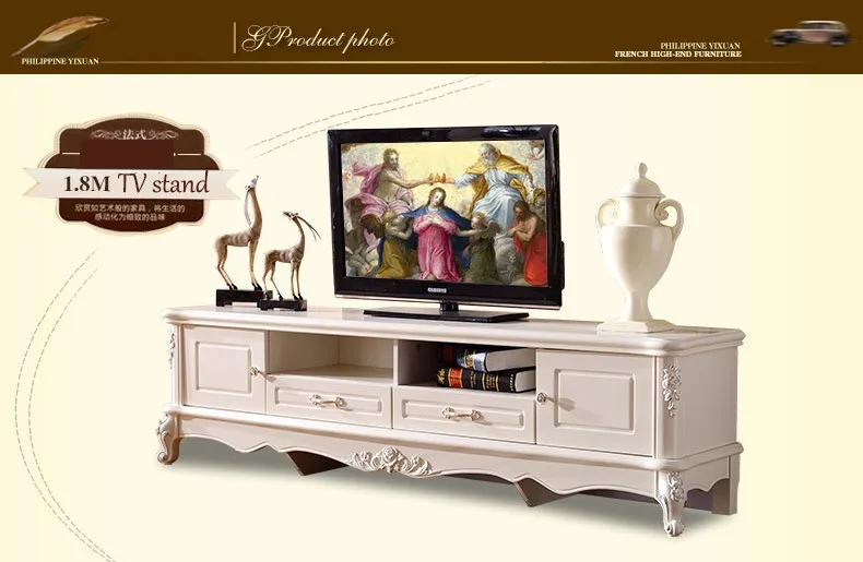 Современная высокая гостиная деревянная мебель ЖК-телевизор стенд o1165