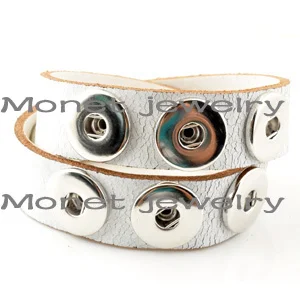 

A18021 OEM ,ODM welcome hot sale 100% TOP leather double bracelet button