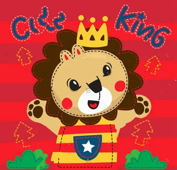 

lion king baby Happy cartoon cute crown jungle striped backgrounds Vinyl cloth Computer print children kids backdrop
