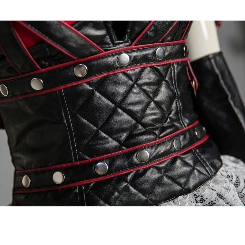 Batman Arkham Asylum Harley Quinn Halloween Carnival Cosplay Costumes Outfit Party Dress Dark Knight Suit for Adult Women4