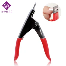Red manicure stainless steel nail clipper Acrylic UV Gel False Nail Clipper Council cutter tools