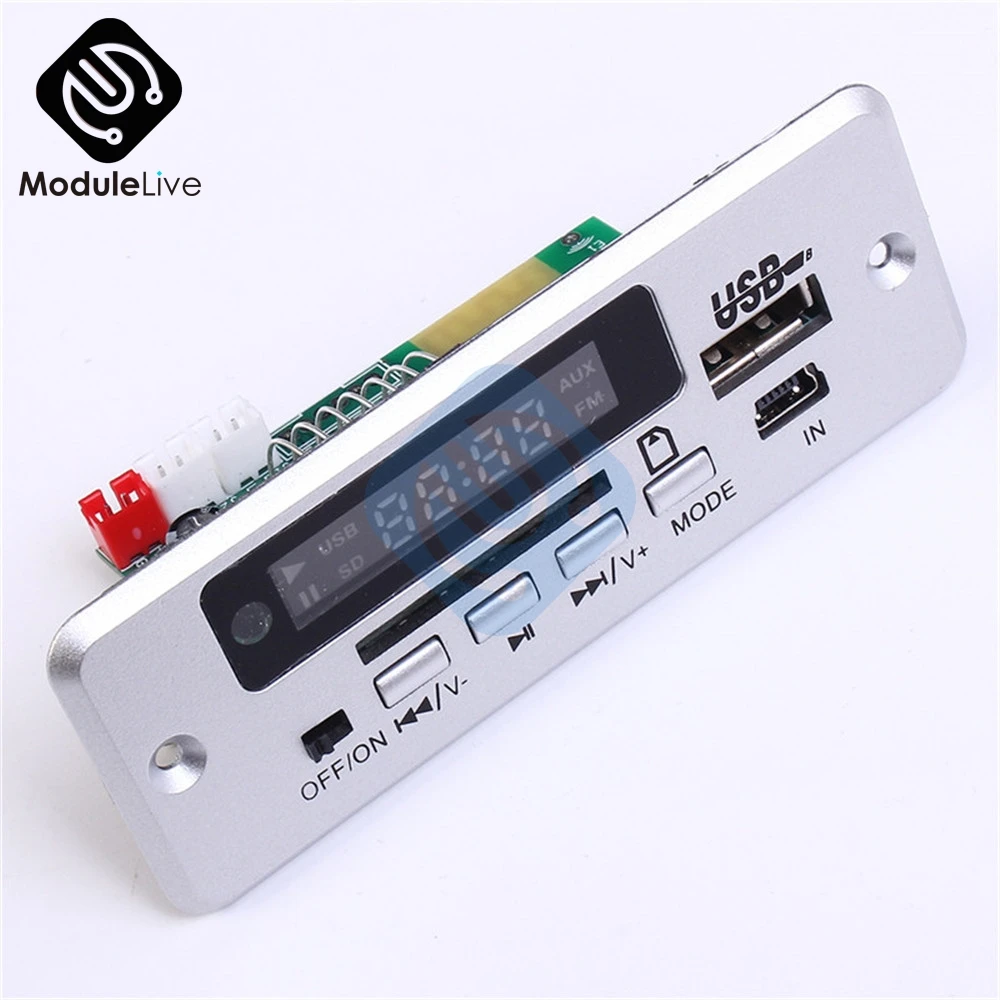 Мини MP3 декодер плата Bluetooth 5В вызов декодирование модуля WAV U Disk TF карта USB с 2*3 Вт