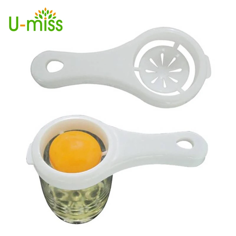 U miss Egg Yolk Separator Egg Funnel Spoon Tools Cooking Dividers