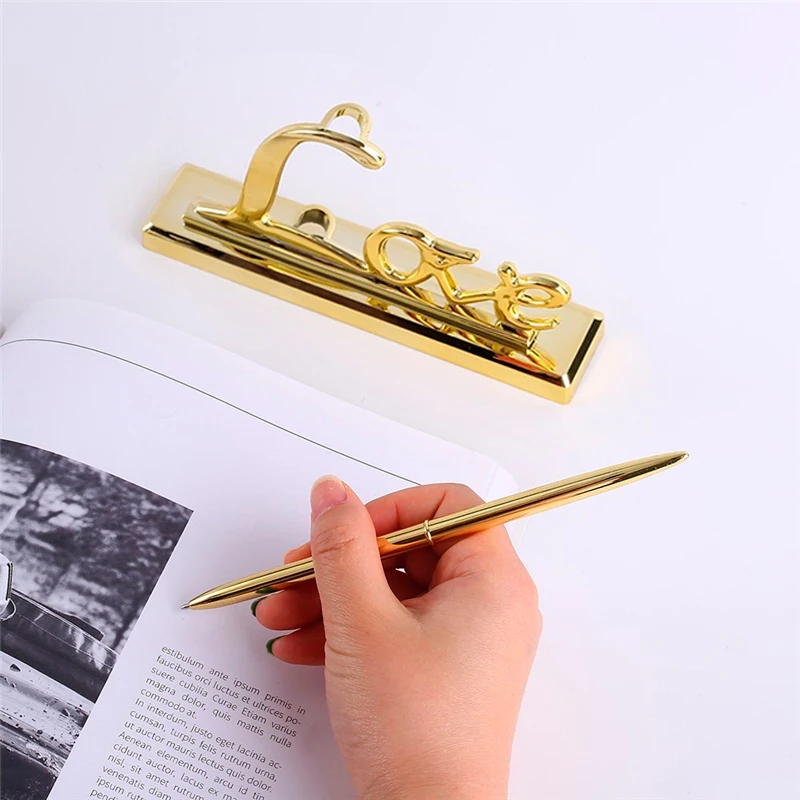 

Wedding Party Signing Pen with Gold Plated Love Holder Guest Book Signing Pen Set Wedding Party Supplies Wedding Table Decors