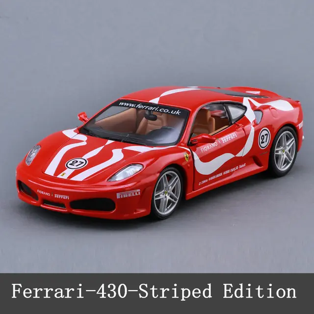 Bburago 1:24 Ferrari F430 collection manufacturer authorized simulation alloy car model crafts decoration collection toy tools F430