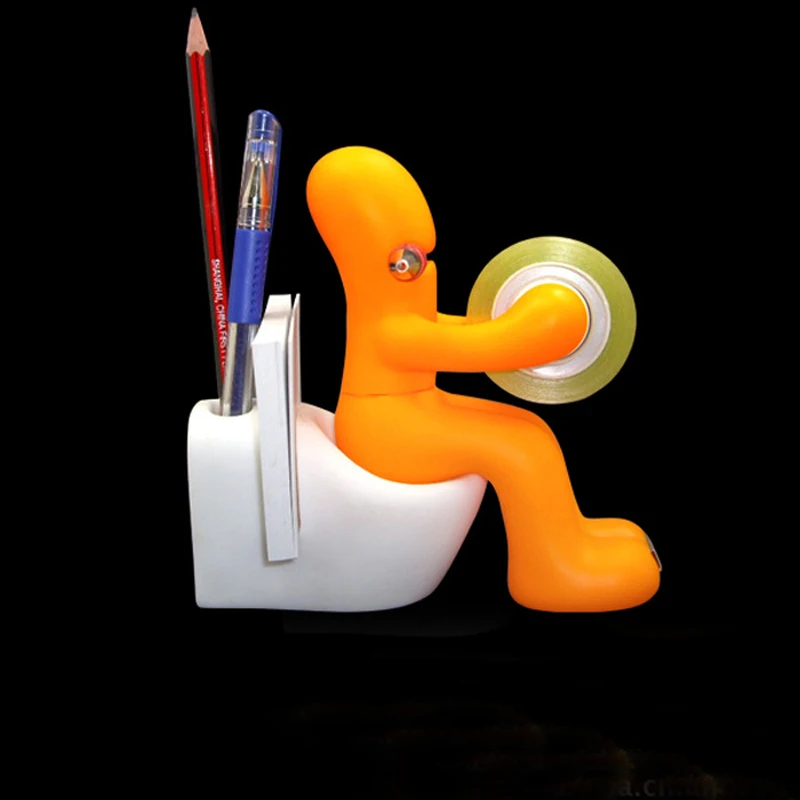 novelty cute cartoon candy colored funny paperclips storage pens holder