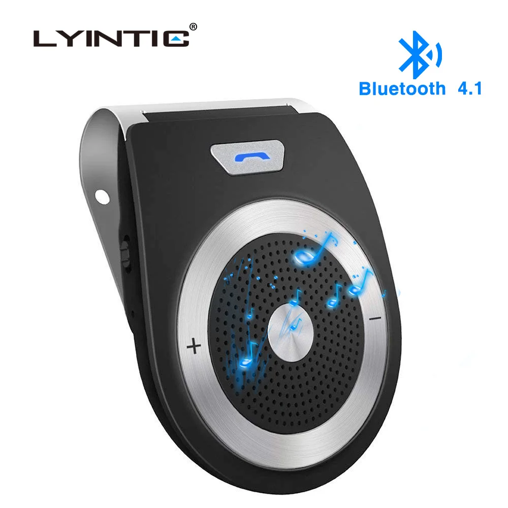 

Bluetooth 4.1 Wireless Car Kit Handsfree Car Speaker Phone Noise Cancelling Bluetooth Wireless Speaker Car Kit Hands Free Calls