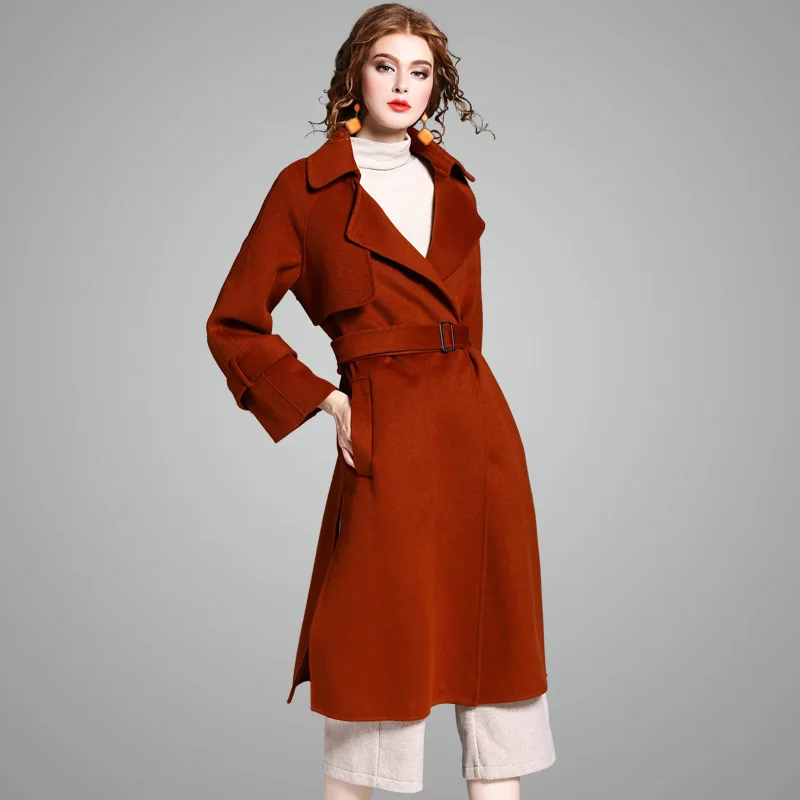 YQM 2017 new brand runway women winter wool coats top quality fashion