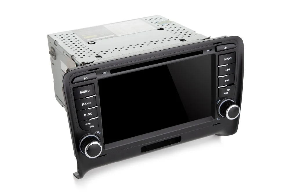 Discount IPS!DSP! 2 Din Android 8.1 car multmedia dvd player GPS autoradio for Audi TT Navigation Radio stereo Steering wheel WIFI OBD 4