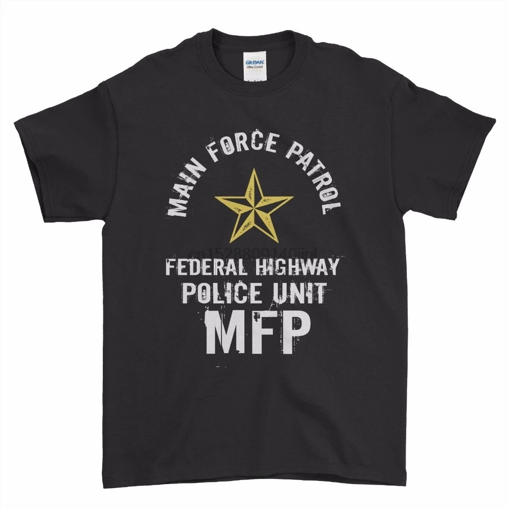 Mad Mfp Interceptor Movie Main Force Patrol Boys Men Top Tee Hot 2019 Fashion Funny Black Cotton Custom Shirts | Мужская одежда