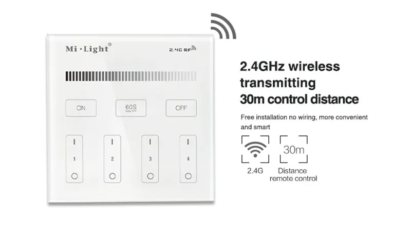 Milight T1/T2/T3/T4/B0/B1/B2/B3/B4/B8 яркость/CT/RGB/RGBW/RGB+ CCT 2,4G беспроводной светодиодный умный пульт дистанционного управления регулятор линейного светильника