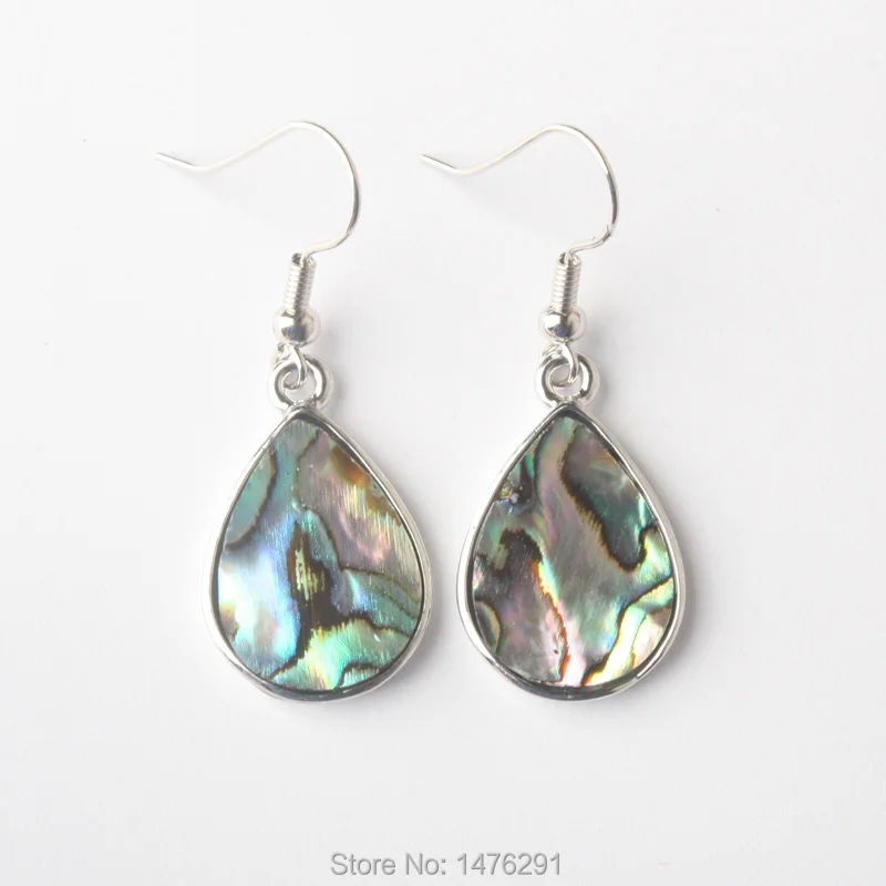 

Lovely Abalone Shell Teardrop Dangle Earring 1 Pair