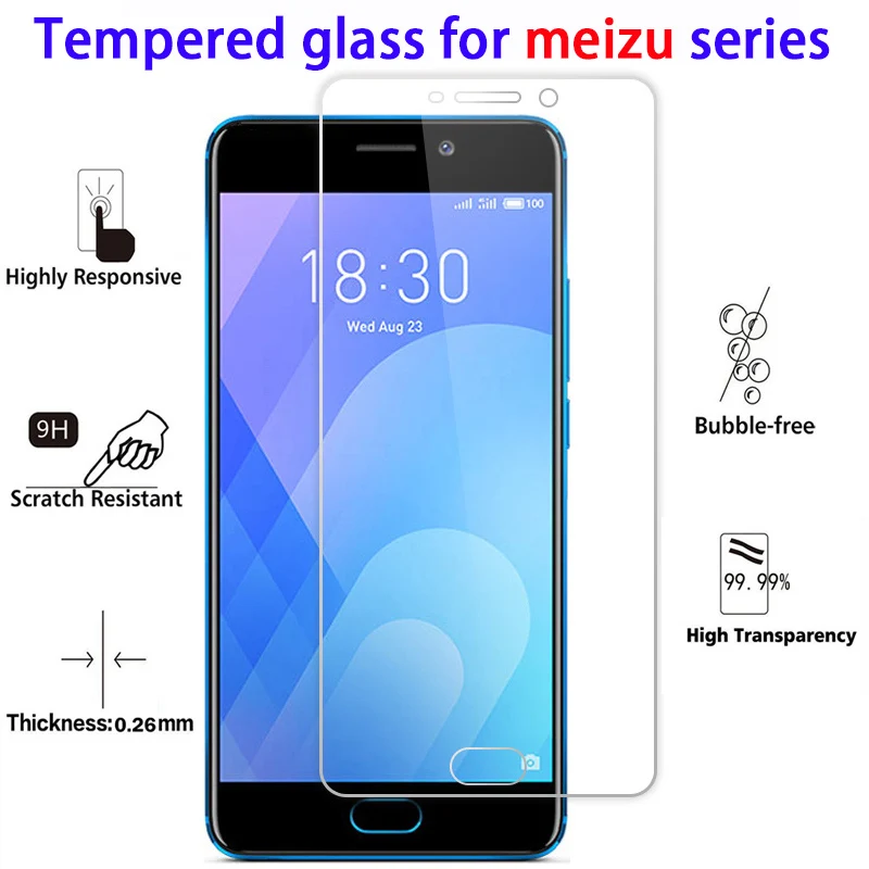 Защитное стекло для meizu m6 note m6s maisie s6 u20 m3 u10 m3s m 3 s 6 m5 5 mx5 mx6 x u 20 10 Защитная пленка
