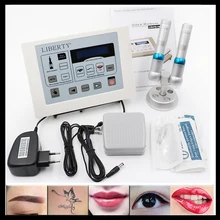 Original Liberty dermographe maquillage Permanent Makeup machine Digital tattoo machine tattoo kit tattoo needle tattoo gun liberty dermographe maquillage permanent makeup machine digital tattoo machine with foot switch tattoo kit tattoo needle pen