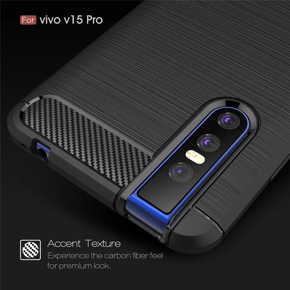 Чехол для Vivo V15 Pro роскошный полностью Мягкий силиконовый чехол из ТПУ с