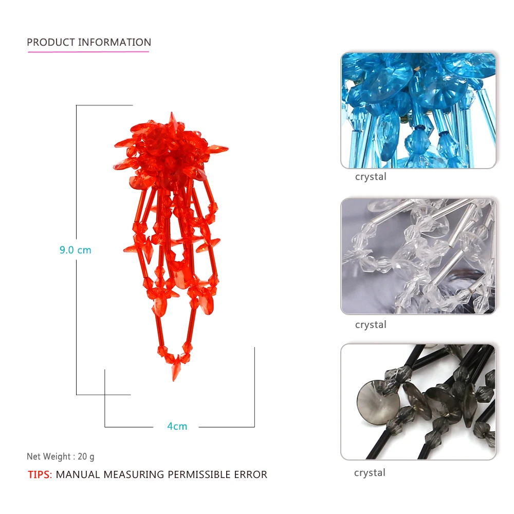 Vodeshanliwen, Новое поступление, серьги в виде цветка с кристаллами для женщин,, богемные длинные серьги с кисточками, массивные ювелирные изделия, аксессуары