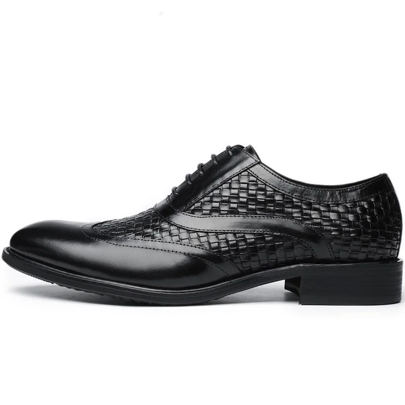 Бренд grimentin Роскошные плетеные Мужские модельные туфли из натуральной кожи черная итальянская мужская обувь ручной работы