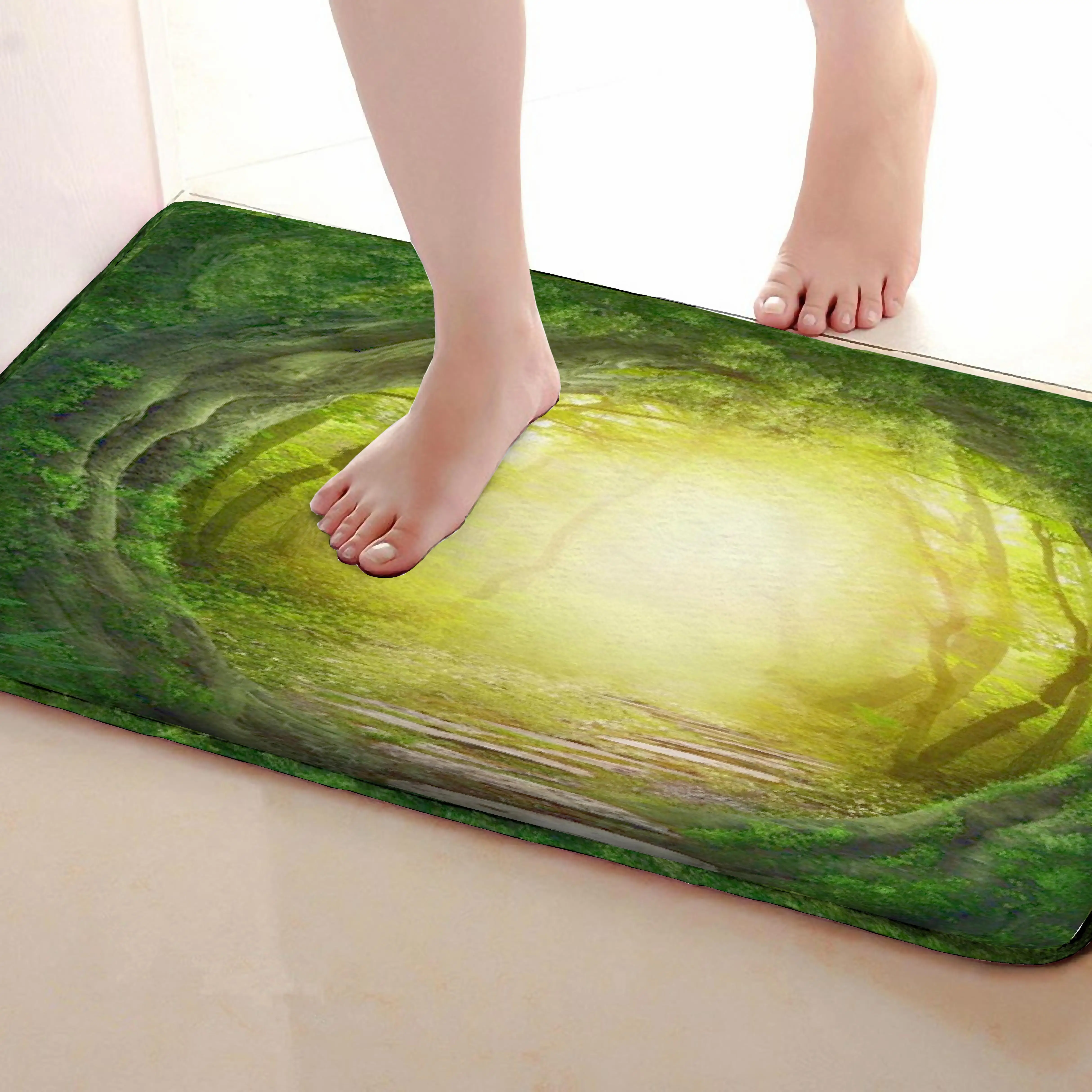 Лесной стиль Коврики для улицы, смешной Противоскользящий коврик для ванной, дверные коврики, дверные коврики под входную дверь