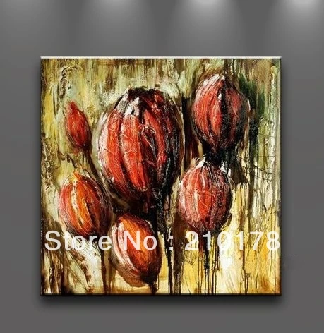 

handmade oil painting on canvas modern 100% Best Art Flower oil painting original directly from artis FL1-013