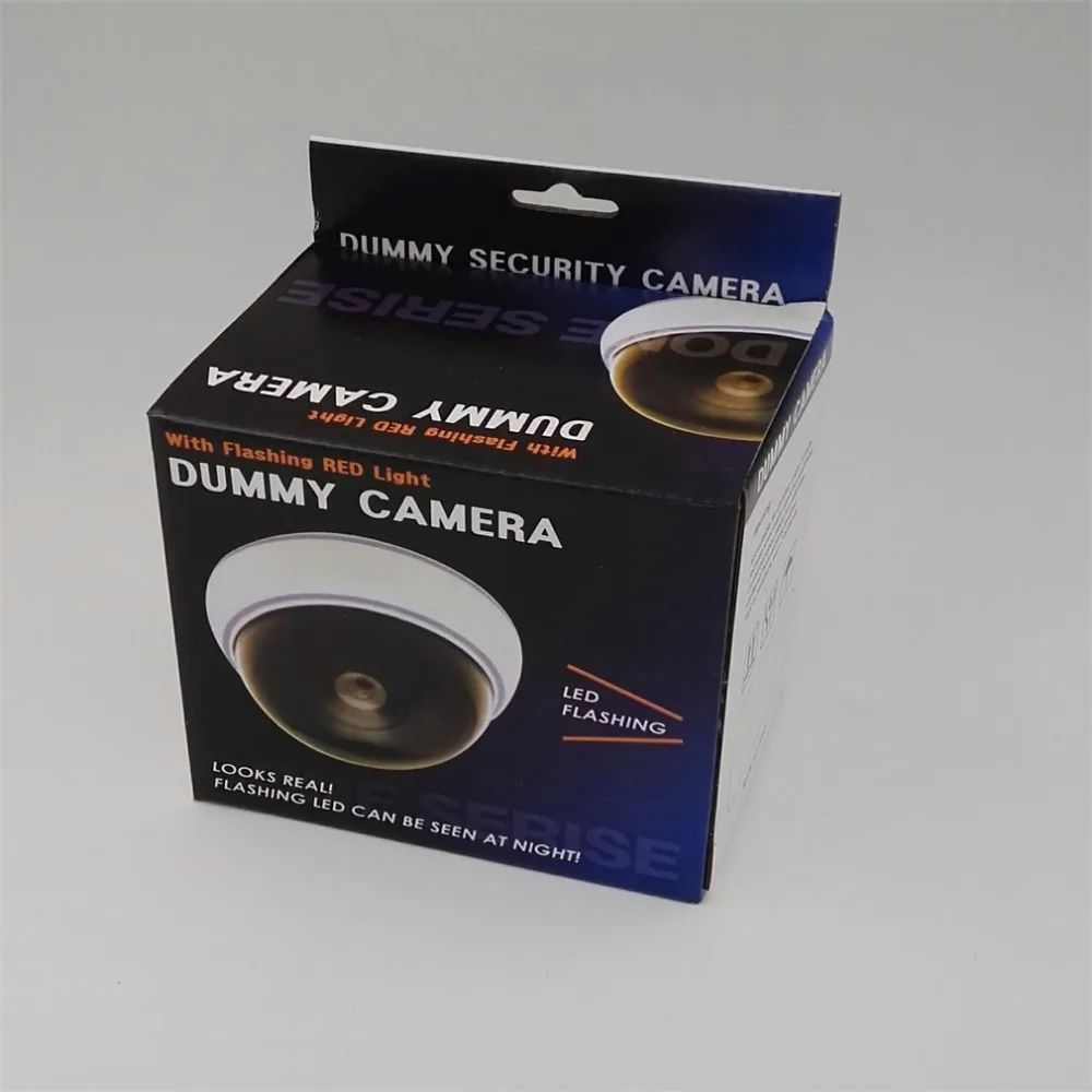 Пустышка камера видеонаблюдения домашняя безопасная камера наблюдения мигающий светодиодный светильник белая поддельная купольная камера видеонаблюдения