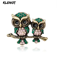Винтажная брошь в виде совы, стразы, брошь в виде ветки птицы, брошь на булавке, для мамы с детьми, для влюбленных пар, ювелирное изделие, нагрудник, подарок на день матери