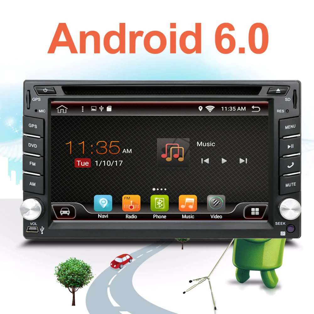 imágenes para Auto 2 Din Pure Android 6.0 Del Coche Reproductor de DVD de Navegación Estéreo la Radio del GPS WiFi 3G de la Pantalla Táctil CAPACITIVA USB Cámara de la PC Del Coche TV imágenes para Auto 2 Din Pure Android 6.0 Del Coche Reproductor de DVD de Navegación Estéreo la Radio del GPS WiFi 3G de la Pantalla Táctil CAPACITIVA USB Cámara de la PC Del Coche TV
