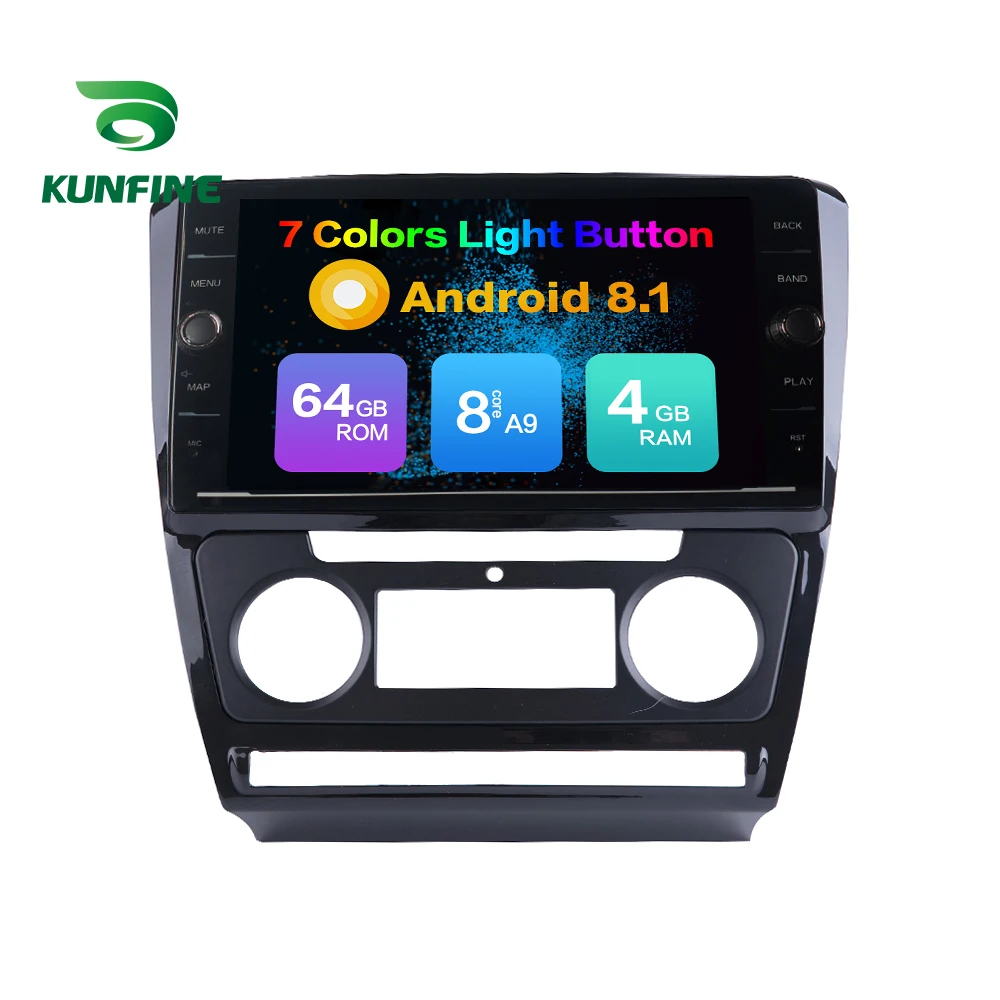 Octa Core ROM 64GB Android 8.1 Car DVD GPS Navigation Player Deckless Stereo for Skoda Octavia 2007 2008 2009 2010 2011 2012 | Автомобили