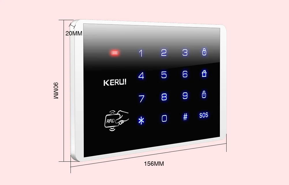 de Acesso contra Roubo, Senha Sem Fio, K16, PSTN, GSM, 433MHz, ASK