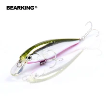 Bearking 1PC 6.5cm 5g Hard Fishing Lure Crank Bait dive 0.8-1.2m Lake River Fishing Wobblers Carp Fishing Baits