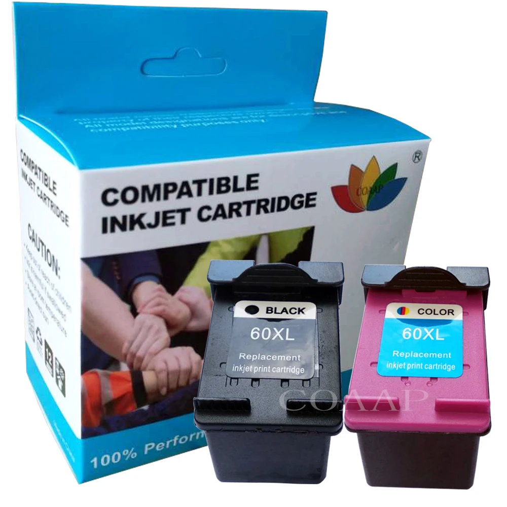 Cartucho de tinta recargado Compatible con HP 60 XL, para HP Deskjet F2480,  F2420, F4480, F4580, F4280, D2660, D2530, D2560, PhotoSmart C4680,  C4640|ink cartridge|ink cartridge for hpcartridge for hp - AliExpress