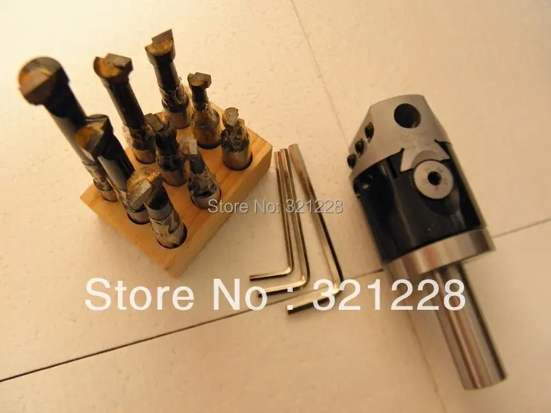 F1-12 boring head set 3/4" boring shank +50mm head+9pcs bar