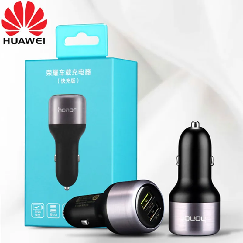 

Original HUAWEI P20 lite Dual USB fast Quick car charger Adapter+type-C cable for honor 8 9 10 v8 v9 v10 mate 9 10 pro p9 p10 P8