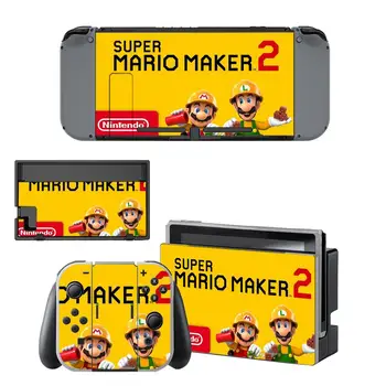 

Super Mario Maker 2 Sticker Decal NintendoSwitch Sticker Skin for Nintendo Nintend Switch NS Console and JoyCon Controller Vinyl