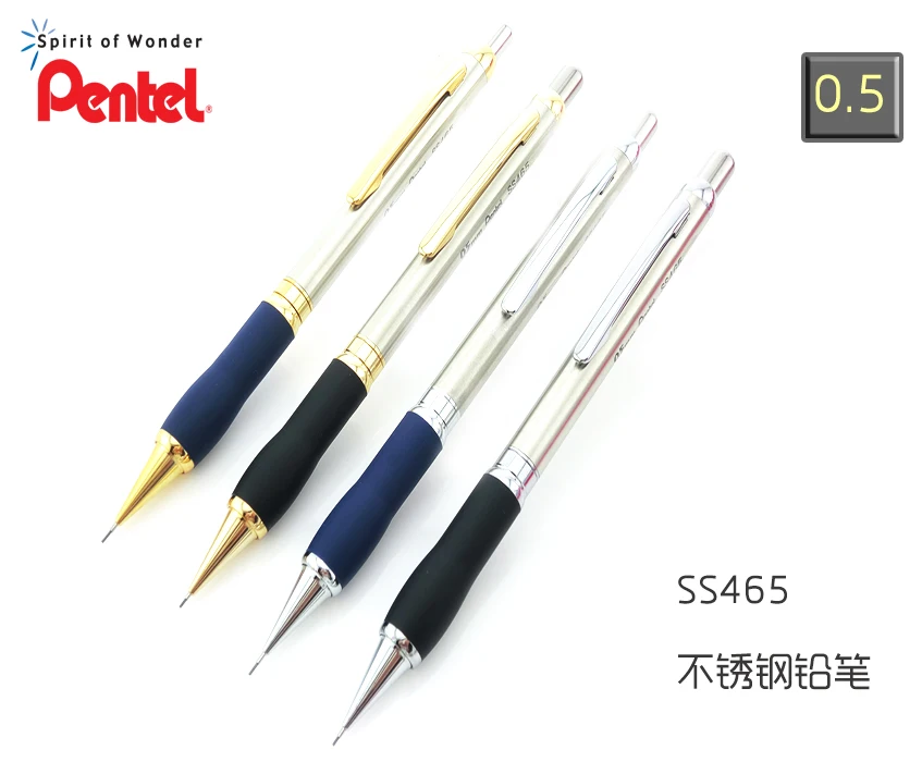 PENTEL Metal Mechanical Pencil 0.5mm Japan Imports Top Quality