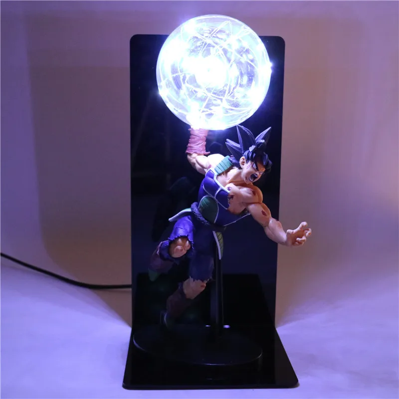 Фигурки коллекционные Dragon Ball Z фигурка Гоку отец DIY аниме модель детские куклы светильник для детей Детские игрушки TD-0013 - Цвет: Белый