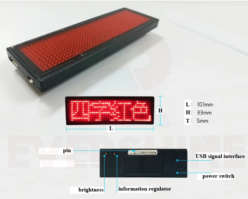 Светодиодные значки с именем, светодиодные ярлыки с именем, программируемые движущиеся светодиодные дисплеи для сообщений, светодиодные визитные карточки, яркие значки, красный/желтый/синий/белый
