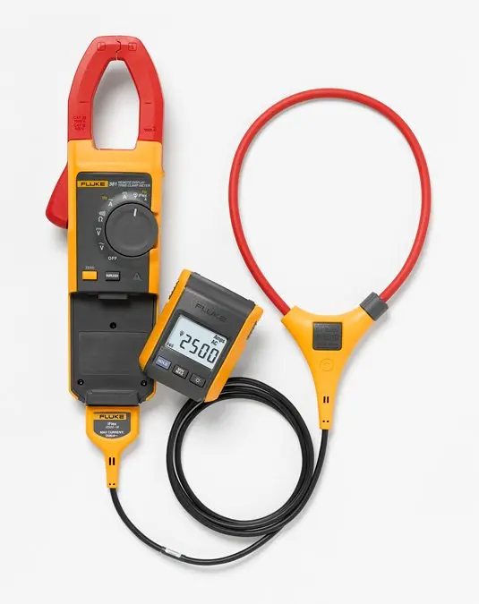 Fluke 381 F381 дистанционный дисплей истинно rms AC/DC клещи съемные челюсти и зонд iFlex 100%