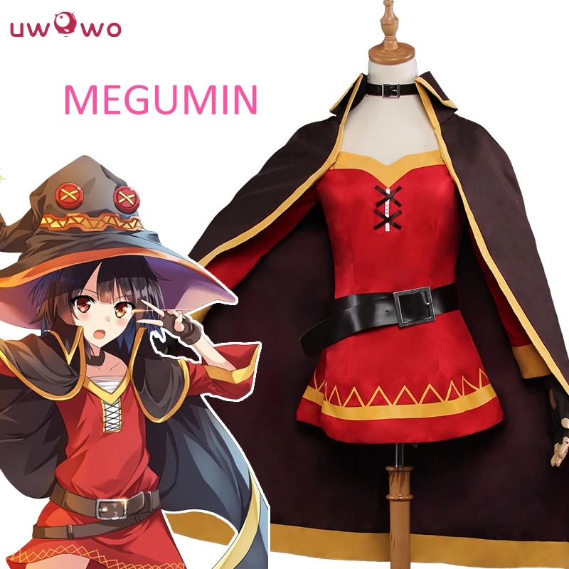 Goede UWOWO KonoSuba Megumin Halloween Cosplay Anime Kostuum gods Zegen op deze Prachtige Wereld Cosplay Carnaval Kostuum Vrouwen