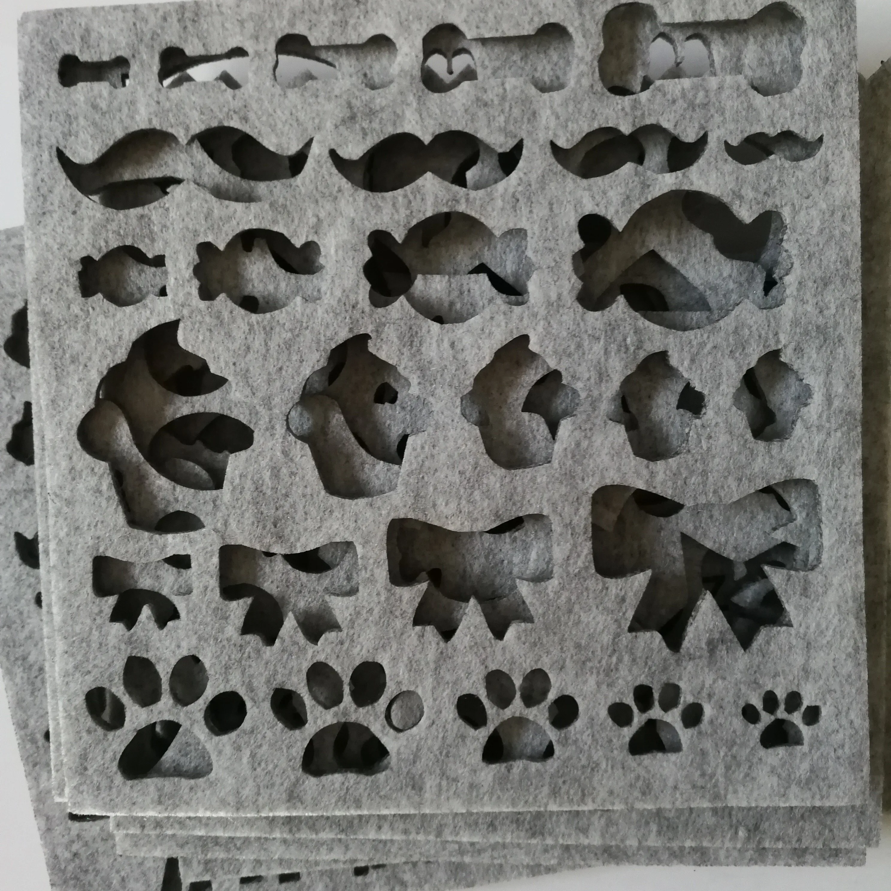 JX-LCLYL 7pcs New Needle Felting Applique Mold Handicraft Wool Felt Woolen Shaping Mold