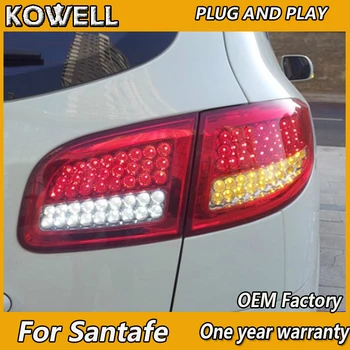 

KOWELL Car Styling for Hyundai Santa Fe 2004-2012 LED Tail Light Rear Lamp DRL+Brake+Park+Signal
