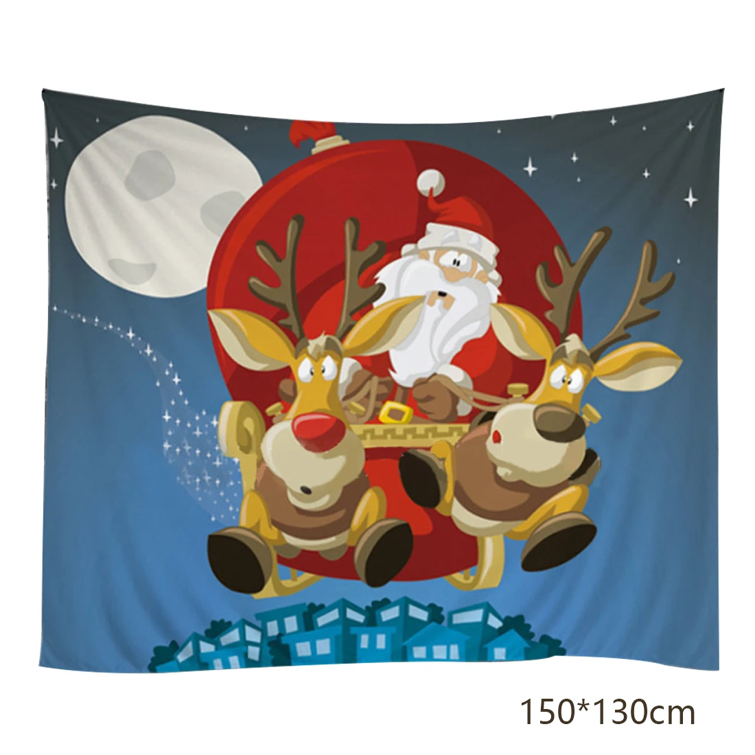 3 Christmas Decorations Tapestry Wall Hanging Santa Claus Beach Throw Towel Yoga Mat Bedspread Blanket - Цвет: 3