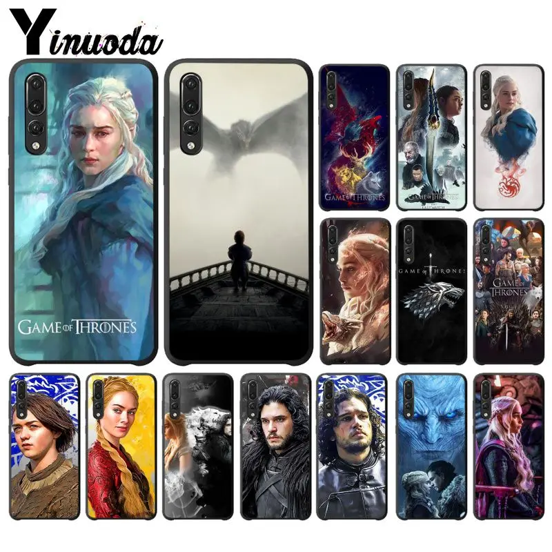 Yinuoda Game Of Thrones Soft Silicone black Phone Case for Huawei Mate10 Lite P20 Pro P9 P10 Plus Mate9 10 Honor 9 View | Мобильные
