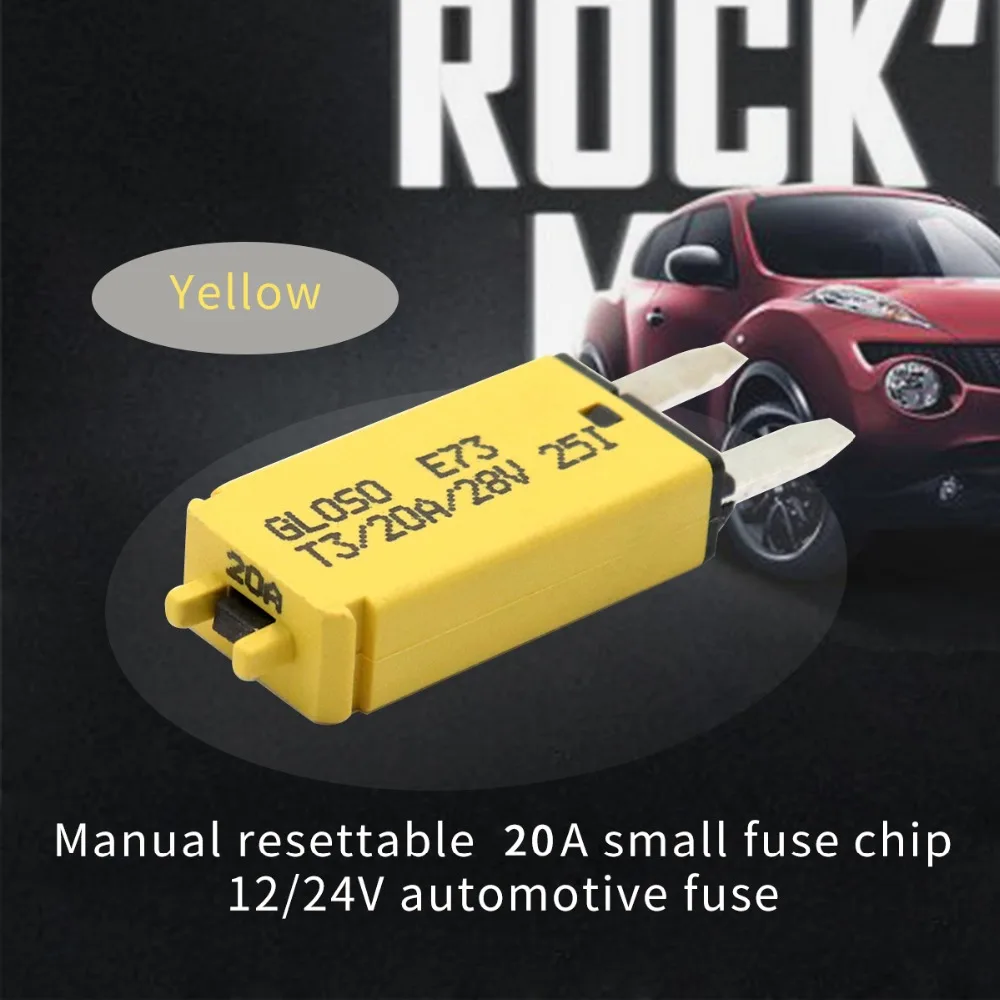 resettable fuse Manually resettable 20A mini fuses 12/24V automotive
