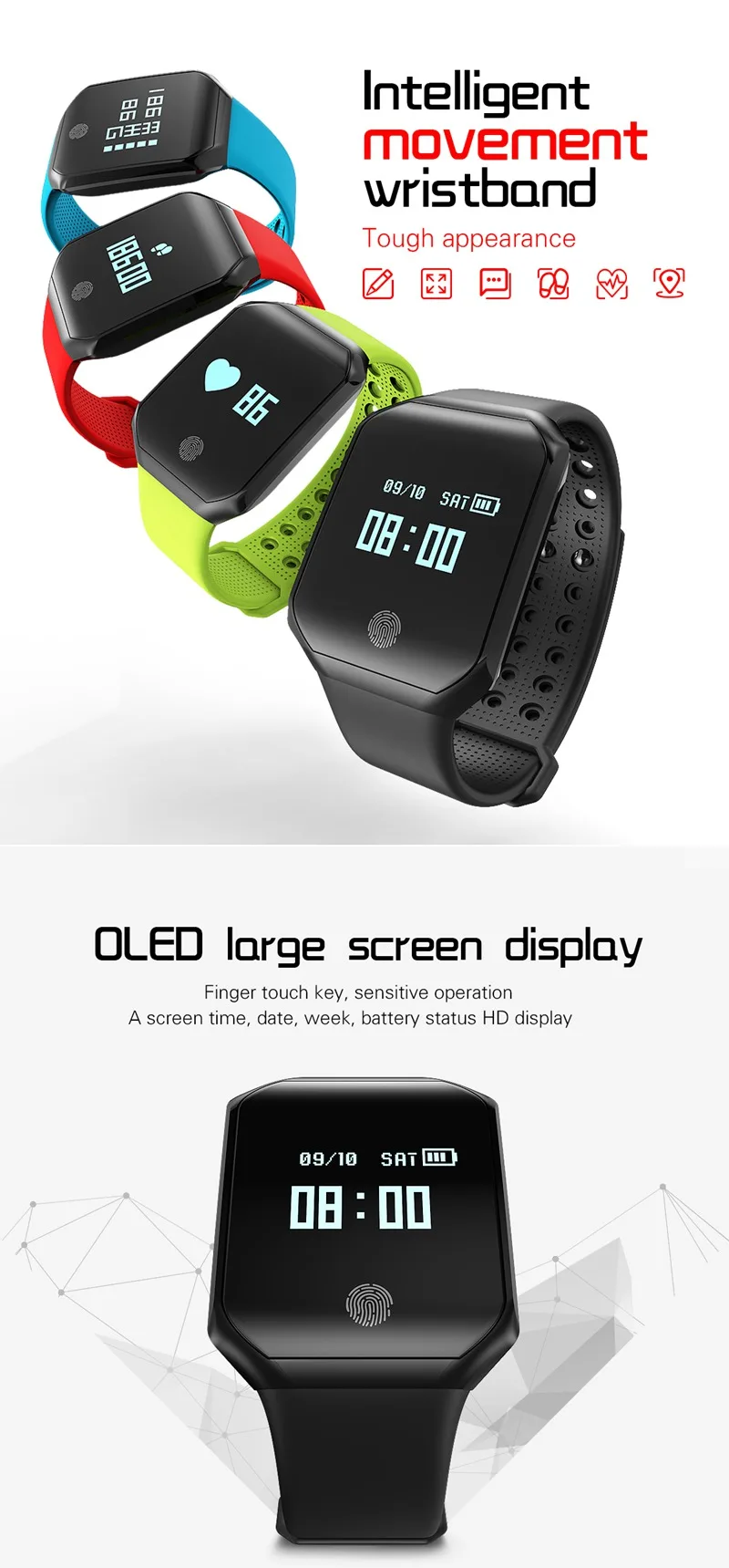 smart bracelet z66 manual