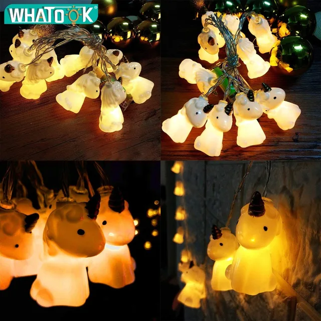 Unicorn String Light Christmas Lights Outdoor Indoor LED Lamp Luminaria Wedding Birthday Decoration Home Party Holiday Lighting