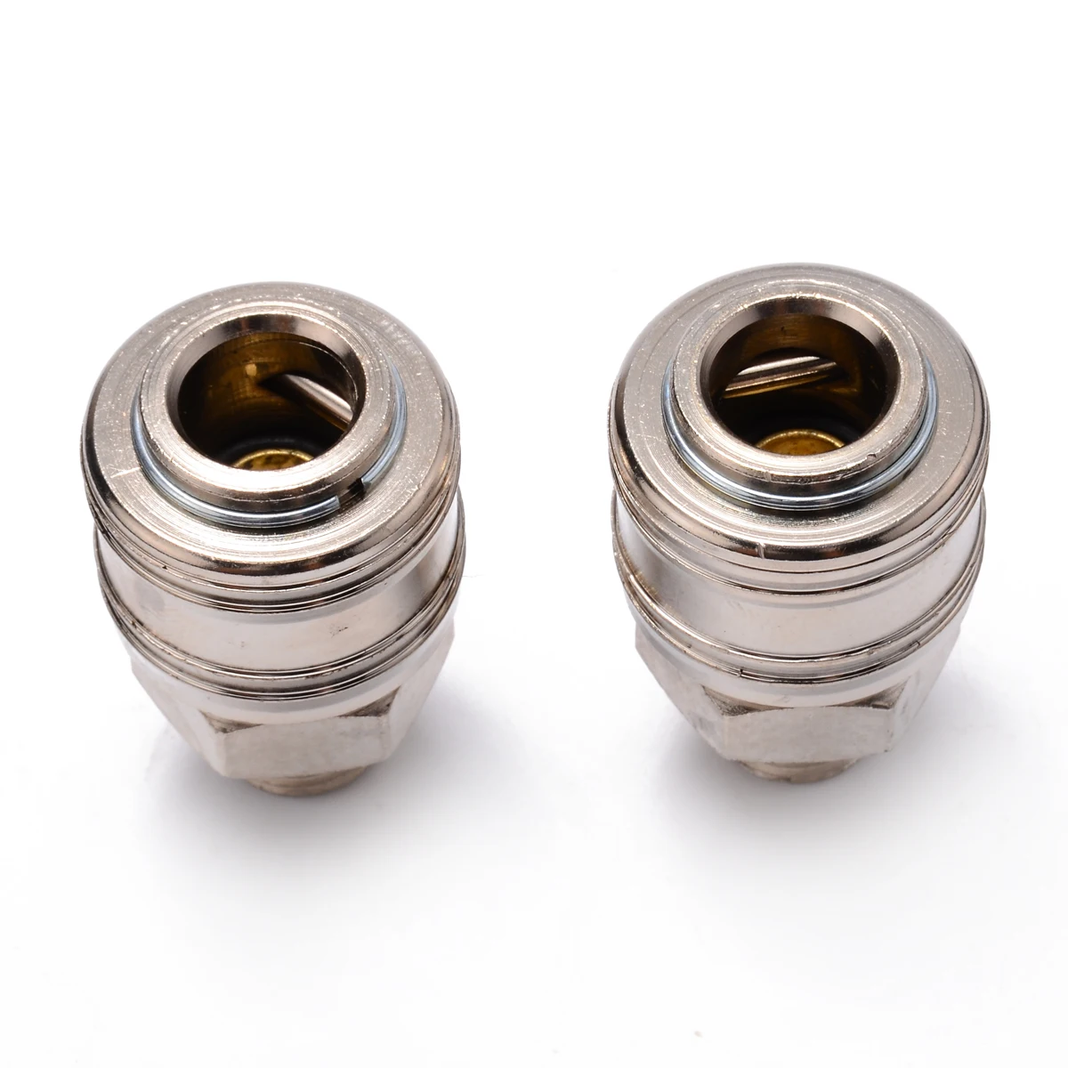 2pcs Euro Air Line Hose Compressor Connector Fitting 1/4 BSP Thread Male/Female Quick Release Set