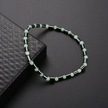 Зеленый гематит похудения ножной браслет магнитный ножной браслет простой ноги потери веса цепи Мода артрит эффективная косметология