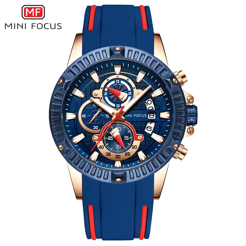 Watch Men 2019 MINIFOCUS Waterproof Silicone Wrist Watches Mens Luxury Brand Top Fashion Sport Wristwatch Men Quartz Male Clock (9)