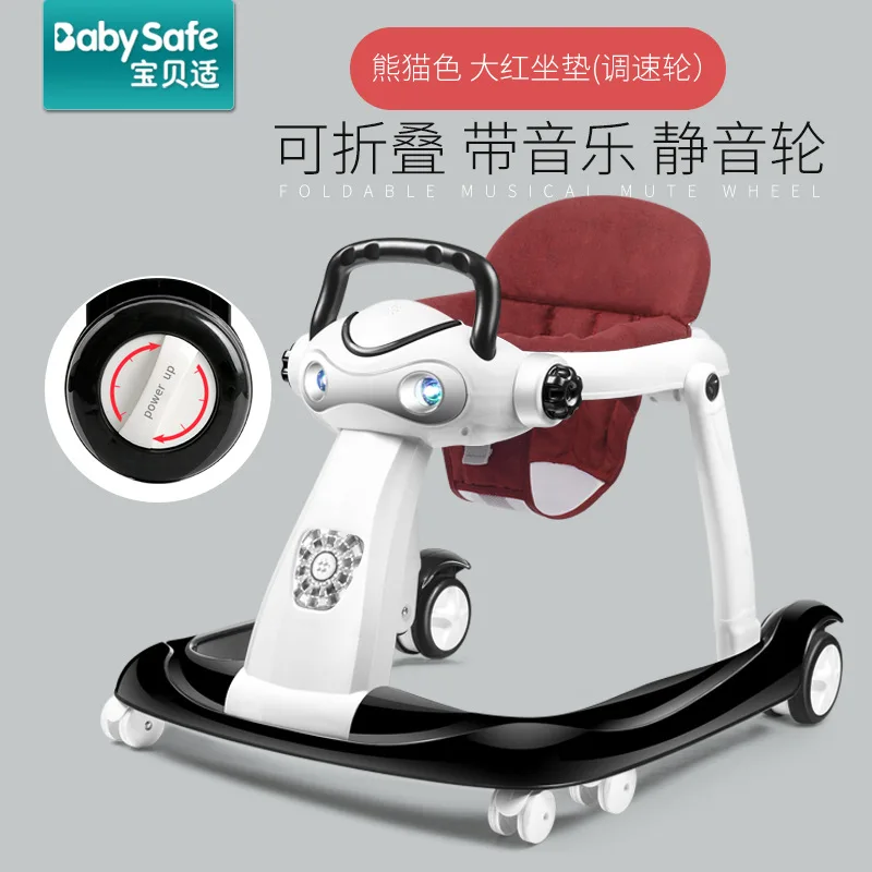 

0 Multi-function Rollover Prevention Baby Walkerbaby WalkerWalker with Music 6-18 Months of Age Children Can Sit By Hand